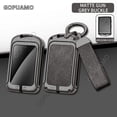 thumbnail image 3 of For Volvo A 3 buttons key case S60 S90 XC40 XC60 XC90 V60 V90 C40 Zinc alloy+leather Car Remote Key Case Cover Shell Accessories, 3 of 14