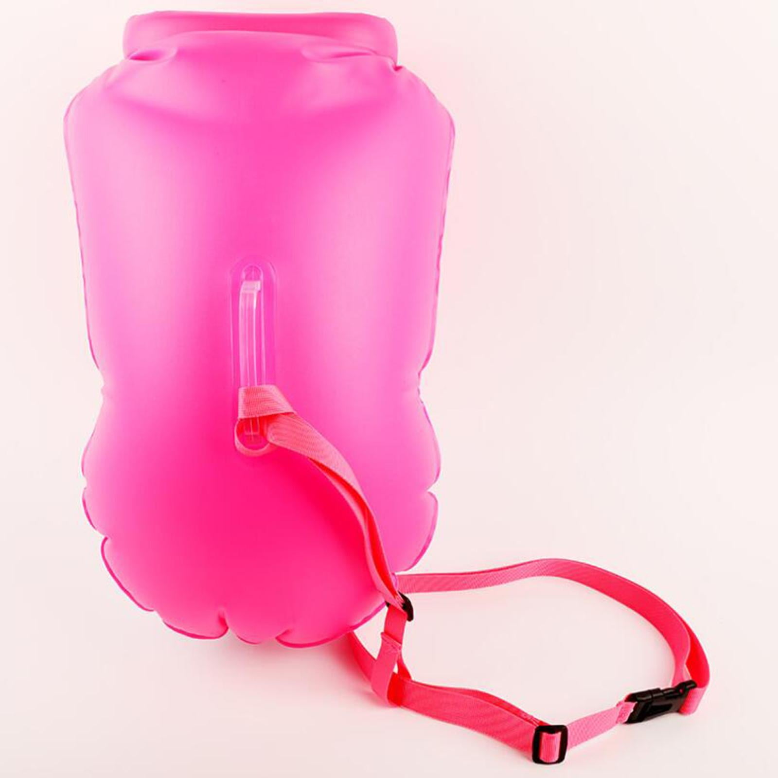 Axioma 20L Waterproof Swim Bouy with Storage Space Inflatable Dry Bag Bright Color Swim Rosy