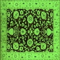 thumbnail image 1 of Ahgly Company Indoor Square Oriental Green Industrial Area Rugs, 5' Square, 1 of 4