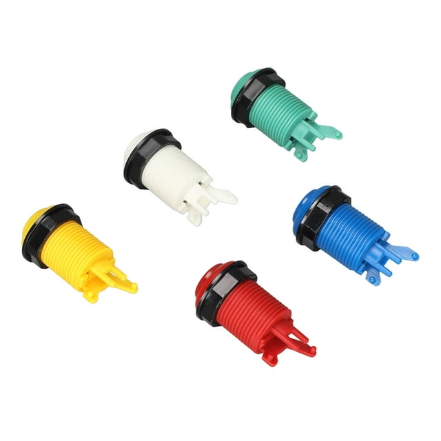 Illuminated Button Switch, Press Resistant Sensitive Arcade Game Push Button 28mm Cool DIY Parts For Video Games