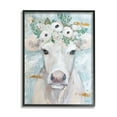 thumbnail image 2 of Stupell Industries Country Cattle Cow White Flower Crown Brushstrokes Framed Wall Art, 11 x 14, Design by Mackenzie Kissell, 2 of 5