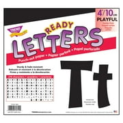Trend Enterprises Playful Ready Letters, 4 Inches, Black, Set of 216