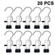 thumbnail image 1 of 20 Pieces Clamp Hooks Boot Hanger Trouser Hangers Clothes Hanger, 1 of 5