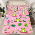 thumbnail image 2 of Castle Fairy Child Teens Cartoon Frog Butterfly Bed Sheets,Cute Mushroom King Sheets, 2 of 7