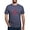 Heather Navy, variant on - New Mexico State Flag Men's Deluxe T Shirt - Mens Tri-blend T-Shirt