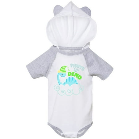 

Inktastic Poppy s Lil Dino with Cute Blue Baby Dinosaur Gift Baby Boy or Baby Girl Bodysuit