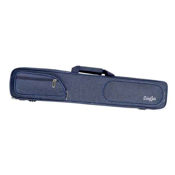 Estuche para tacos de billar,Estuche protector para taco de billar,Estuche de transporte para taco de billar de 7 agujeros,Bolsa de almacenamiento para tacos de billar Organizador Azul