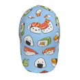 thumbnail image 4 of Naloa Original Classic Low Profile Hat Men Women Baseball Cap Dad Hat Adjustable Unconstructed Kawaii Sushi Print Cap, 4 of 9