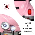 thumbnail image 2 of Montable para Niños Vocho Eléctrico JOYKOO Control Remoto Luz 12V Rosa, 2 of 8