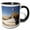 Black/White, variant on 3drose, Qatar, Al-zubara Fort, Al-zubara Regional Museum-as30 Wbi0176 - Walter Bibikow, 11oz Two-tone Green Mug