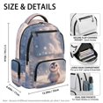 thumbnail image 4 of HELLHERO Cute Cartoon Baby Penguin Print Lightweight Casual Daypack for High School Middle School, Padded Shoulder Straps Multi Pocket 600D Polyester Shoulder Bookbag, 4 of 7