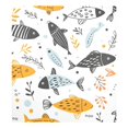 thumbnail image 5 of Hand Drawn Doodle Fish Dishwasher Magnet Cover Magnetic Fridge Door Cover Home Kitchen Decor 23"x 26", 5 of 6