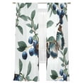 thumbnail image 2 of Blueberry Spring Leaves Sheer Curtains 84 Inches Long 2 Panels Set, Window Sheer Curtains for Living Room/Bedroom, Farmhouse Botanical Branches Light Filtering Rod Pocket Curtain 52''x84''x2, 2 of 8