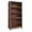 Brown, variant on Panapinka 71" Bookcase w/Adjustable Shelves & 31.5 in Whidth, 5 Tier Tall Bookshelf with Wooden Legs, Rustic Vintage Bookcase for Living Room Office Library