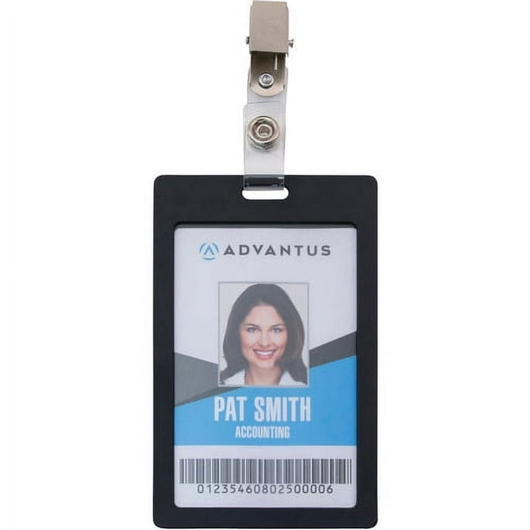 Advantus ID Badge Clip Adapters - Metal, Vinyl - 25 / Pack - Silver Advantus ID Badge Clip Adapters - Metal, Vinyl - 25 / Pack - Silver