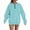 Sky Blue, variant on BLCHUNen Sweatshirts for Women Fleece Half Zip up Long Sleeve Pullover Drawstring Workout Sports Gym Active Athletic Casual Tops