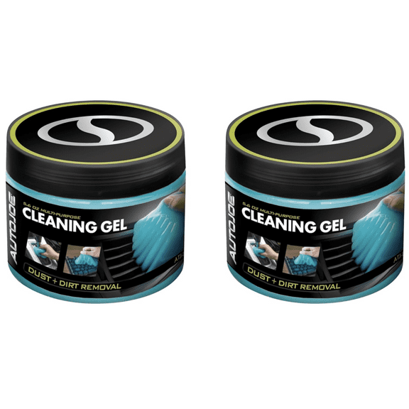 Restored Car Cleaning Gel | Automotive Dust Car Crevice Cleaner | Slime Auto Air Vent and Interior Detail Removal | Car Putty and Keyboard Cleaner (2-Pack, Unscented) (Refurbished)