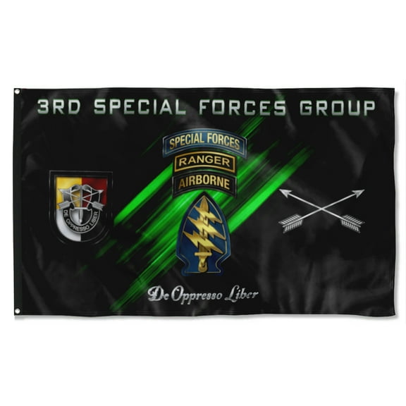 Cayyon 3rd Special Forces Group Tabbed Flag 3x5Feet Military Banner with 2 Brass Grommets