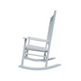thumbnail image 4 of White Wood Porch Rocker Outdoor Rocking Chair - Easy Assembly, 4 of 11
