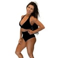 thumbnail image 3 of VF-Sport - Bikini, Halter Top and High Waist Bottom, Two Piece Set (Black, L), 3 of 6