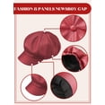 thumbnail image 6 of Minzimin Newsboy Caps for Women 8 Panel PU Leather Apple Cap Vintage Beret Hat Gatsbie Hat for Women Gift, 6 of 6