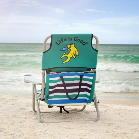 Lifeisgood Life Is Good Reclining Beach Chair Walmart Com