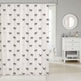thumbnail image 2 of Manfei Kawaii Bow Knot Shower Curtain 72Wx72L,Cute Bowtie Bathroom Curtain, 2 of 5