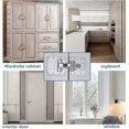 thumbnail image 4 of 10Pcs Cabinet Hinge Repair Plate Kit Kitchen Cupboard Door Hinge Mounting Plate with Holes Flat Fixing Brace Brackets, 4 of 5