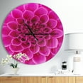 thumbnail image 2 of DesignArt Large Pink Flower and Petals Large Wall Clock, 2 of 2