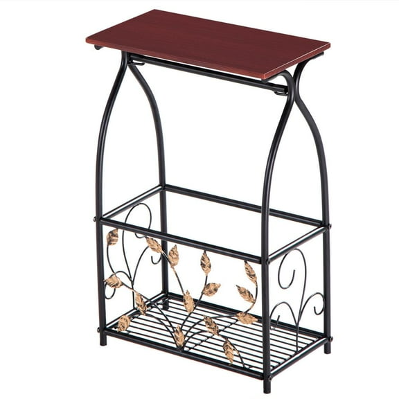 SalonMore 22" High Multifunctional Bathroom Table,Interior Side Table Tissue Magazine Rack