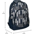 thumbnail image 5 of Reinforced and Water Resistant Padded Laptop School Backpack (Grey Pixel Stripe), 5 of 5