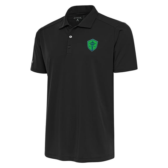 Men's Antigua Charcoal Seattle Sounders FC Tribute Polo
