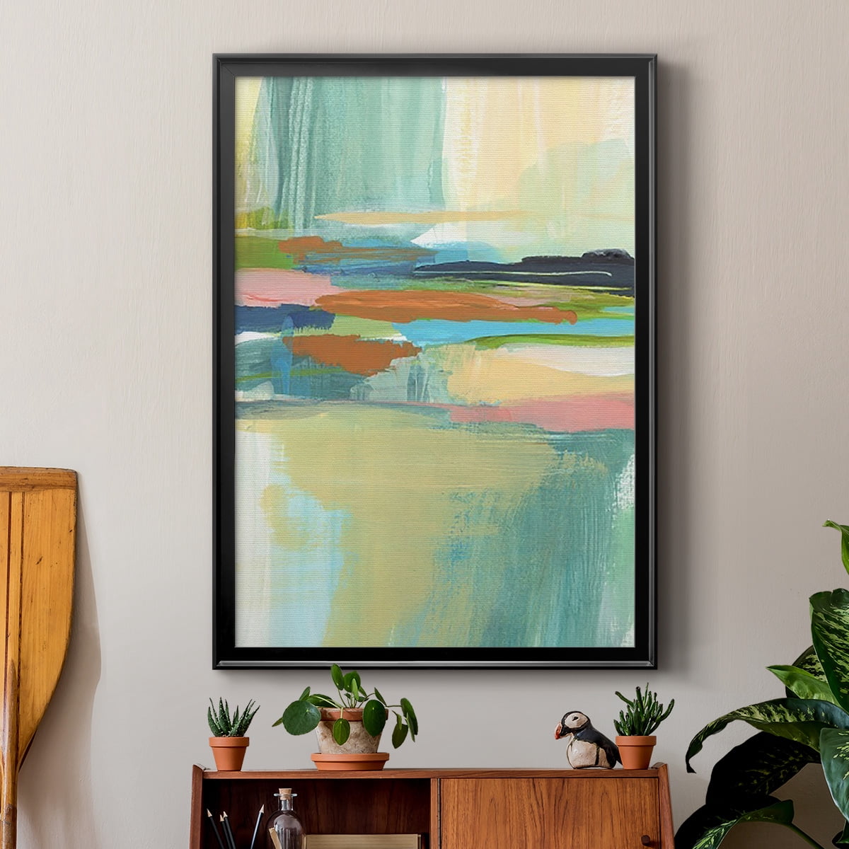 Radiant Horizon I Premium Framed Print, in Gold, Black, or Silver - Ready to Hang