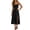 Black, variant on Qulqfy Boho Summer Dresses for Women Sleeveless Corset Wedding Guest Maxi Solid Black Wrap Square Neck Tie-up Bow Side Slit Beach Long Dresses 2XL