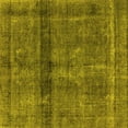thumbnail image 1 of Ahgly Company Machine Washable Indoor Square Persian Yellow Bohemian Area Rugs, 3' Square, 1 of 4