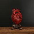 thumbnail image 3 of Florero de resina estatua escritorio Hotel maceta titular escultura de Sangre roja Sunnimix Estatua de jarrón de corazón, 3 of 8