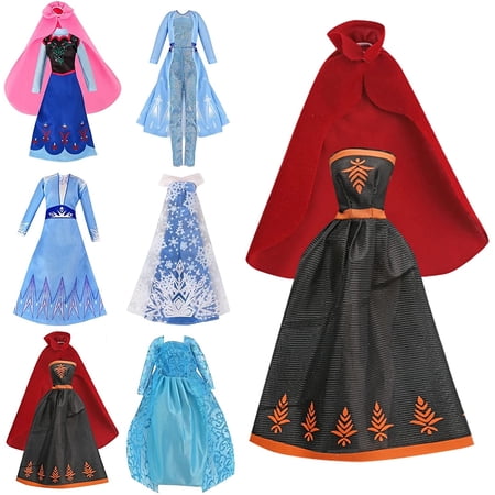 HTCM Frozens Doll-Clothes Dresses for Girls - Fits 11.5 Inch Barbi Doll ...