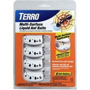 Terro Multi Surface Liquid Ant Baits with Adhesive Strips for Discreet baiting, White