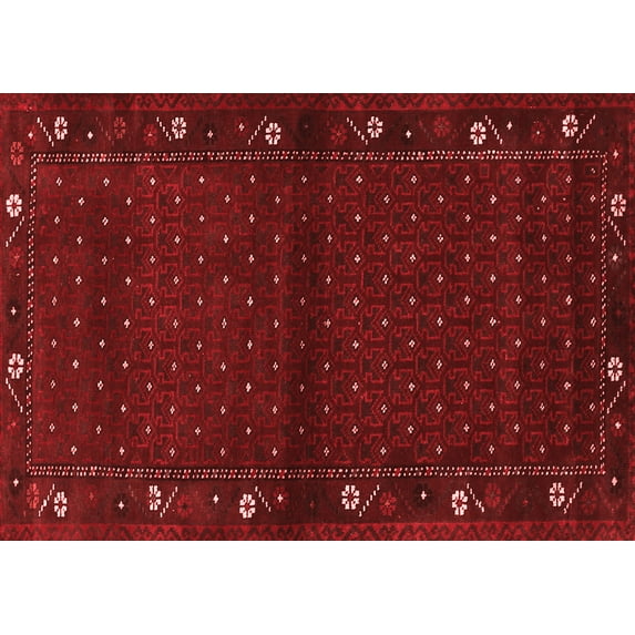 Ahgly Company Indoor Rectangle Southwestern Red Country Area Rugs, 7' x 10'