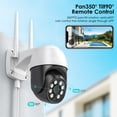 thumbnail image 2 of Cámara IP PTZ de 5MP, videocámara de seguridad CCTV con Zoom Digital de 3MP, 1080P, 4X, detección humana IA, seguimiento automático, P2P, inalámbrica, para exteriores, 2 of 3