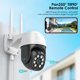 thumbnail image 2 of Cámara IP PTZ de 5MP, videocámara de seguridad CCTV con Zoom Digital de 3MP, 1080P, 4X, detección humana IA, seguimiento automático, P2P, inalámbrica, para exteriores, 2 of 3