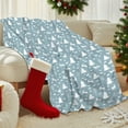 thumbnail image 6 of FastXmas 4.3 x 4.9 Ft Christmas Blanket Red Merry Christmas Winter Throw Blanket with Dog Print Double-sided Fuzzy Cosy and Soft Machine Washable Nap Blanket for Christmas Sofa Bedroom Living Room, 6 of 6