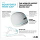 thumbnail image 2 of Gorro de natación Arena Aquaforce Wave Silicone Racing blanco para adultos, 2 of 8