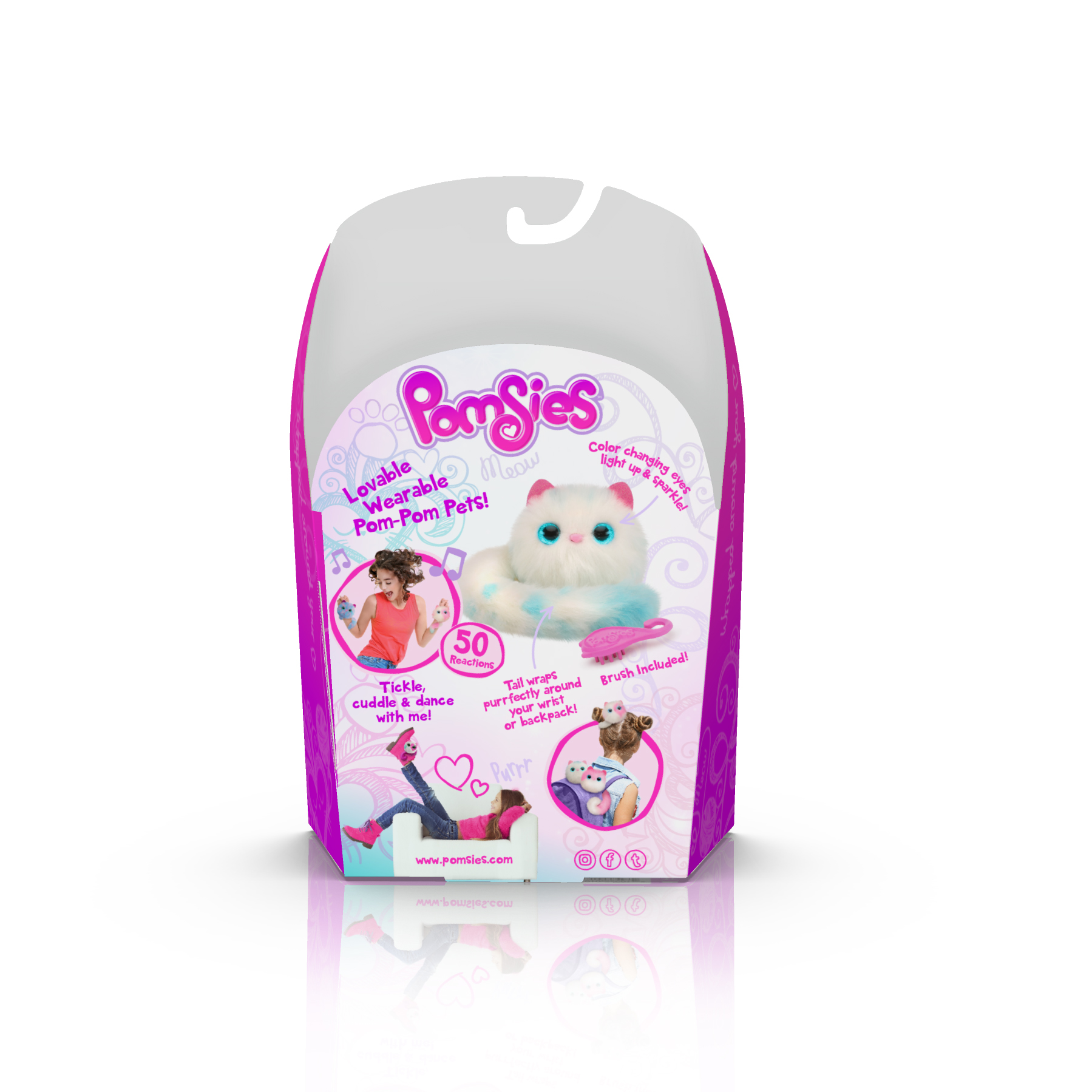 Pomsies Pet Snowball- Plush Interactive Toy - image 2 of 4