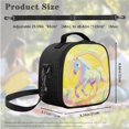 thumbnail image 5 of Jeiento Rainbow Horse Backpack for Middle School Girls School Bags Set with Lunch Box Pencil Case Sets 3 In 1 Personalized Elementary Bookbags Daypack Yellow, 5 of 7