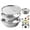 🔥 silvery_Base#5621, variant on Multifunctional Stainless Steel Grater Basket Set | 3-in-1 Colander Strainer Mixing Bowl | Julienne Vegetable Slicer, Cheese Shredder, Rice Washing Bowl, Durable 11in, Space-Saving, Kitchen