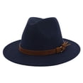 thumbnail image 2 of Fedora Chapeau Ajustable Respirant en Feutre Style Vintage pour Hommes Randonnée, 2 of 8