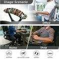 thumbnail image 7 of SCRAWLGOD American Tribal Cowboy Cactus Elastic Computer Chair Cover with Arm Rest Slipcovers 4 Pieces Set Easy to Remove Boss Chair Protector Dustproof Desk Chair Covers, 7 of 7
