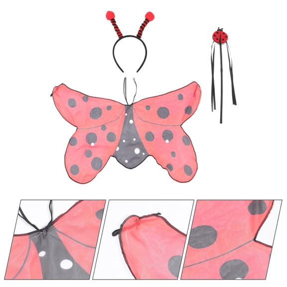 FENGGUIQU 1 Set of Ladybug Costume Set Party Headband Set and Costume Accessories for Women