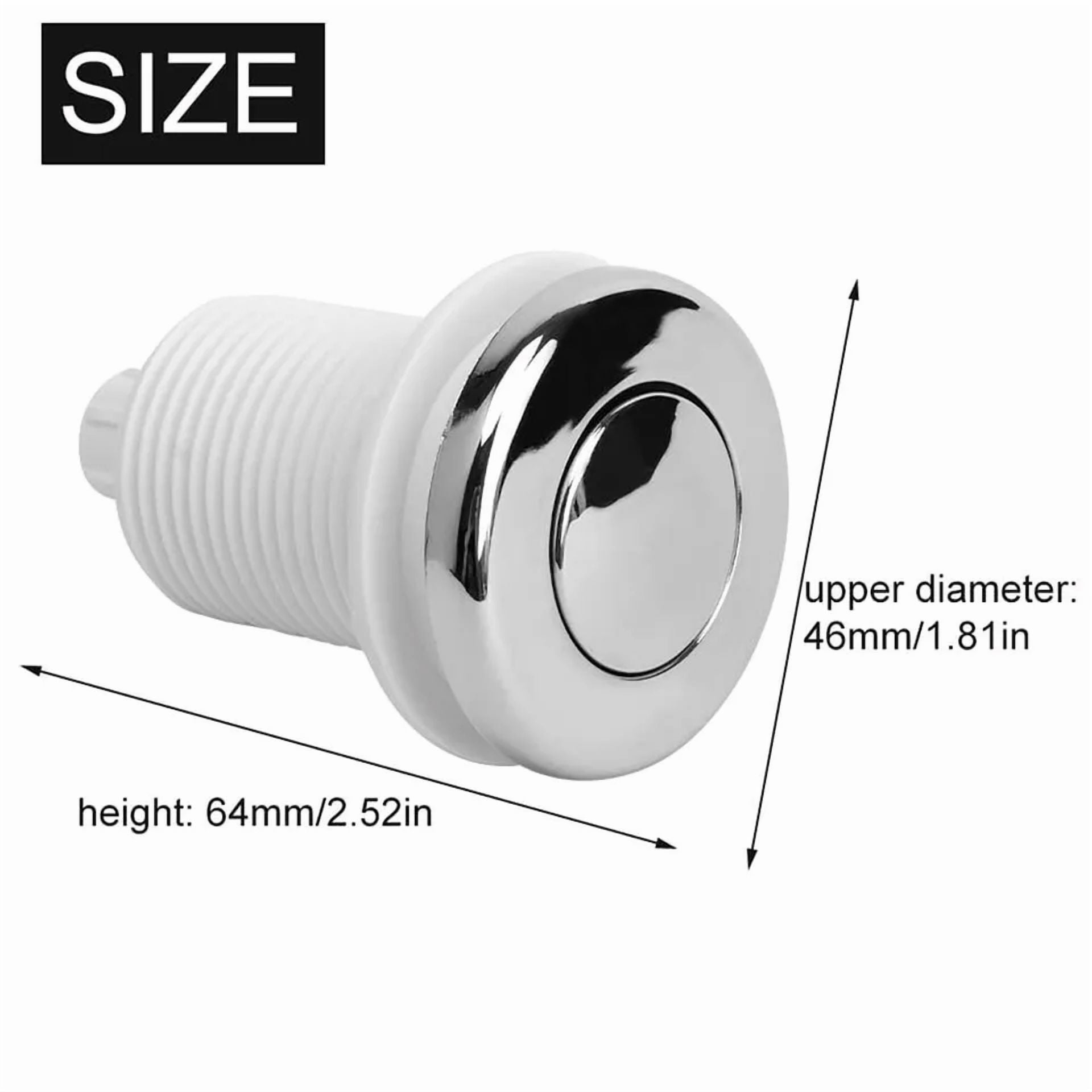 Sink Top Air Switch Push Button For Garbage Disposal Tub Spa Massage Bath C110